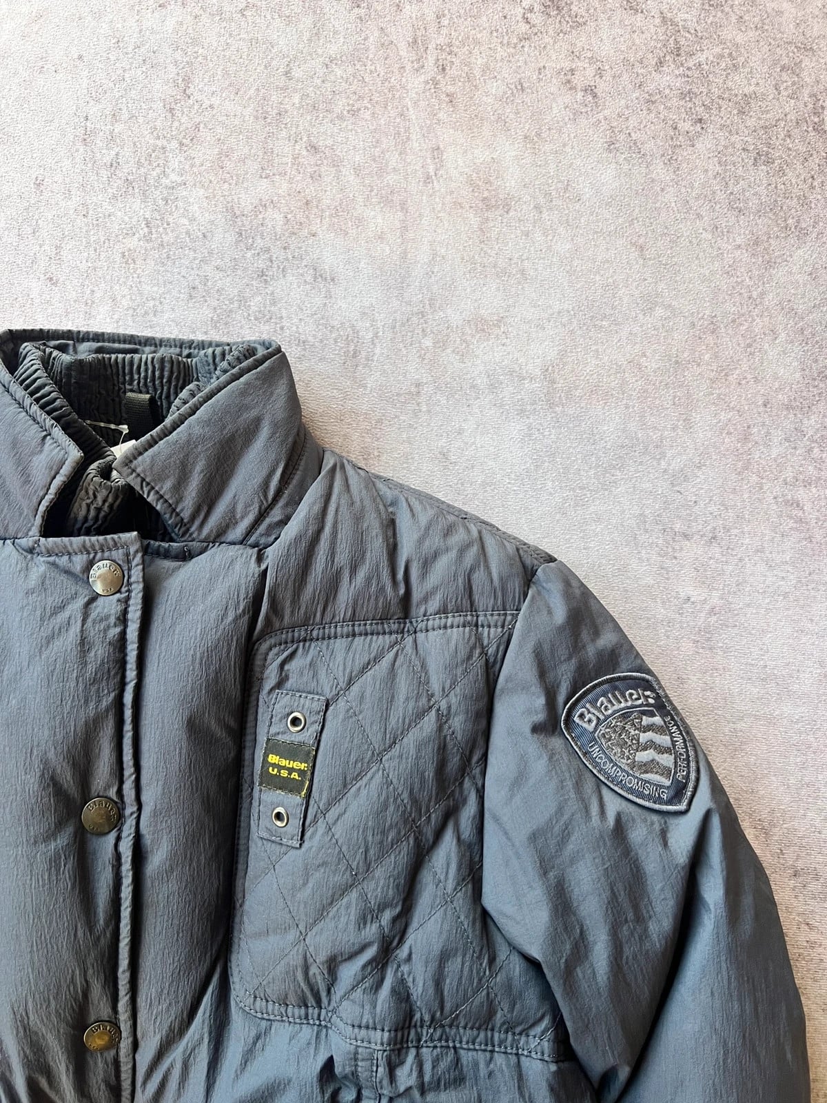Blauer — Giacca puffer anni 90 grigia — 3