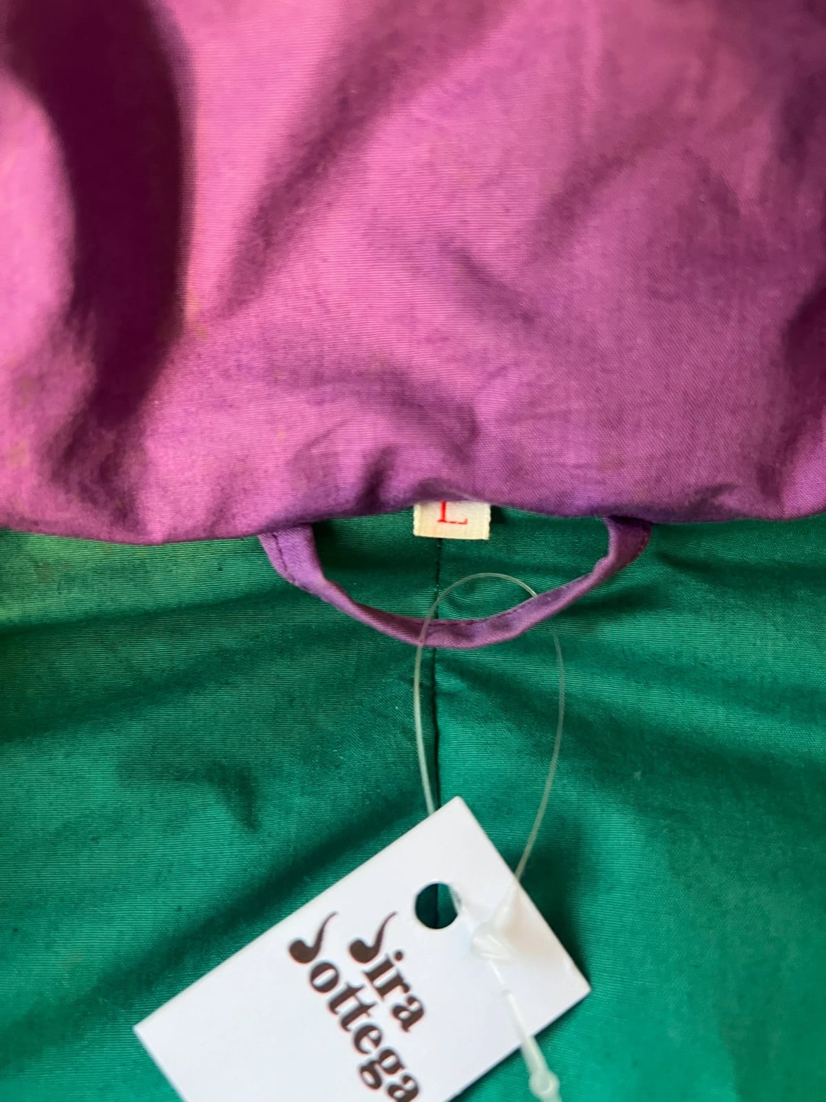 Jira — Giacca invernale con cappuccio anni 90 viola — 5