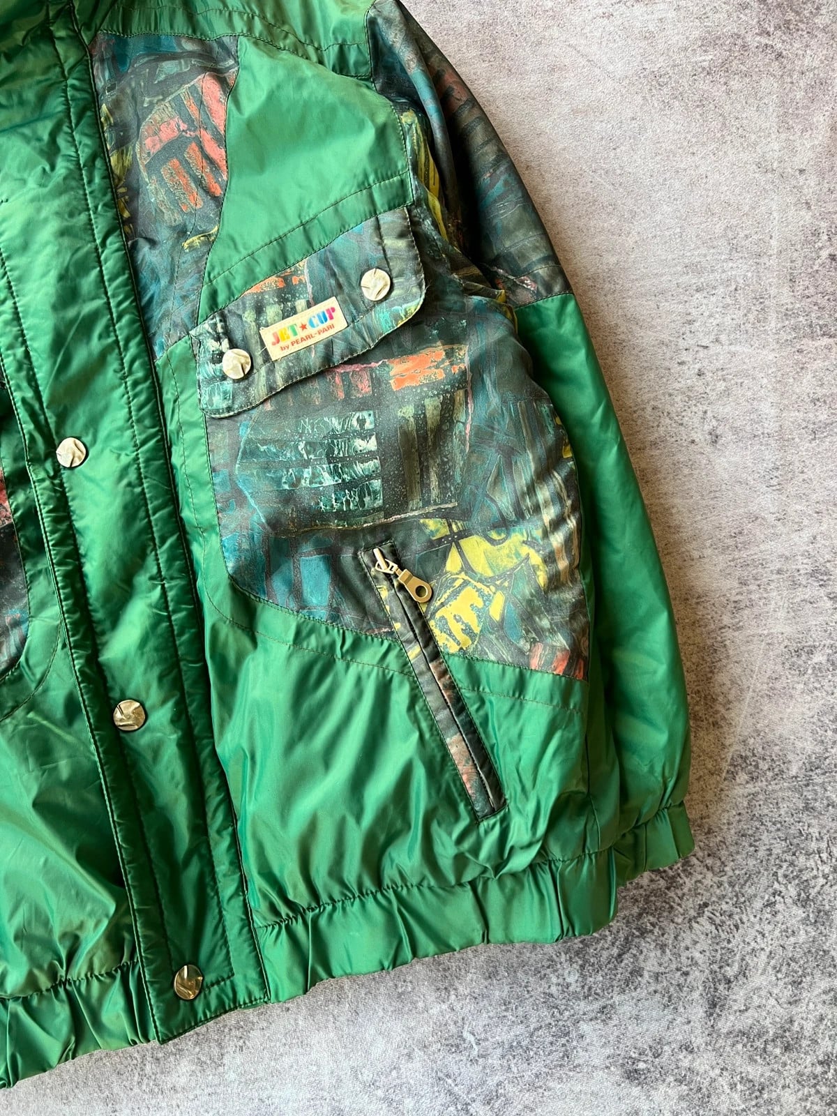 JetCup — Giacca grafica anni 90 verde — 4