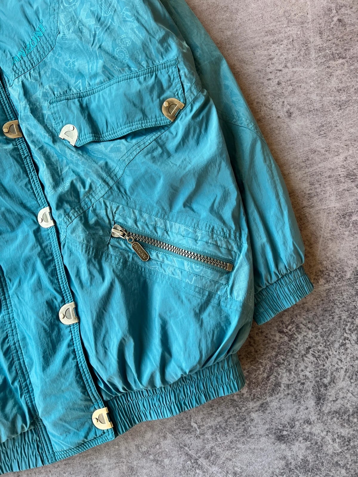 Anzoni — Giacca vintage anni 90 blu — 3