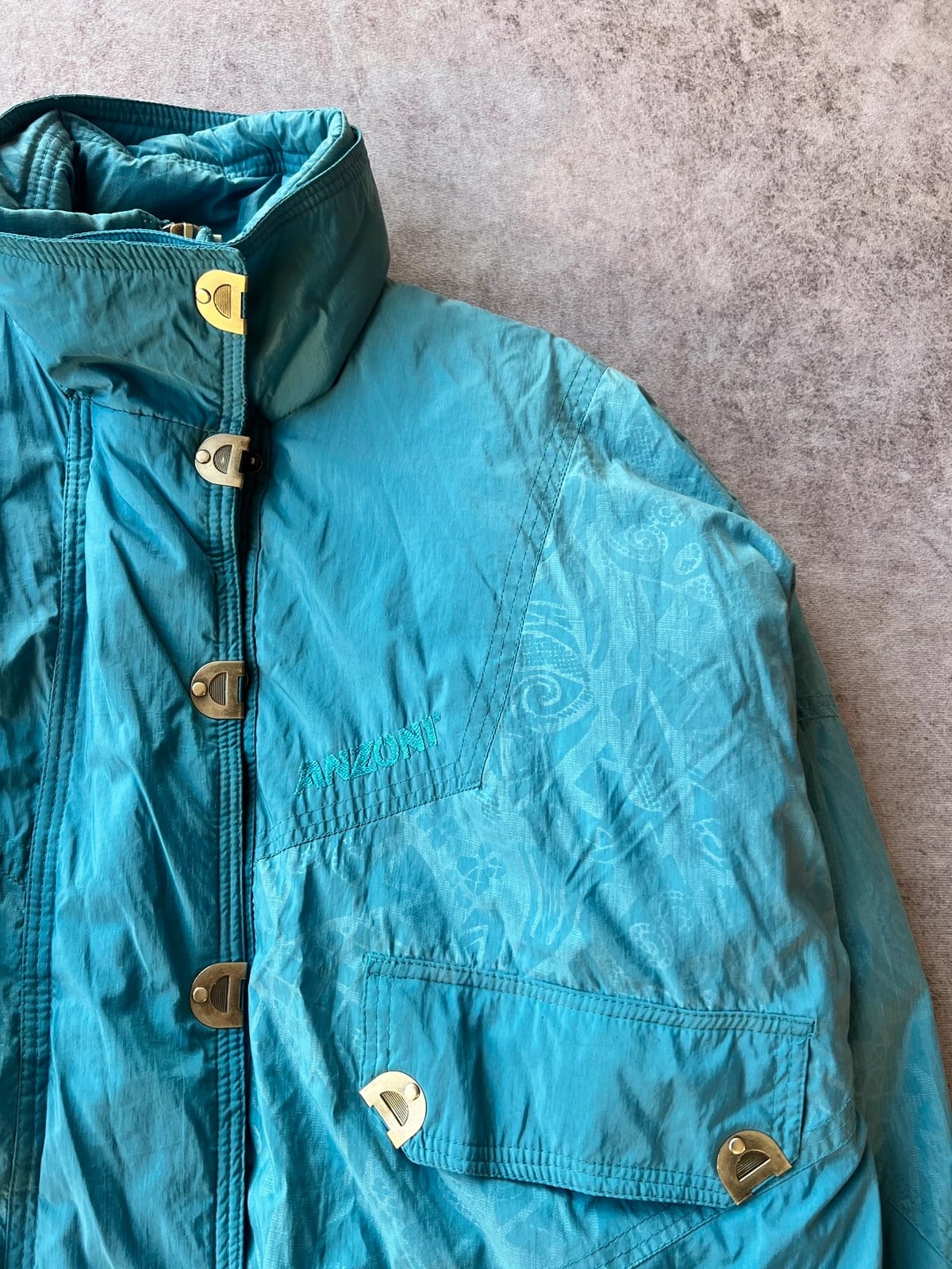 Anzoni — Giacca vintage anni 90 blu — 5