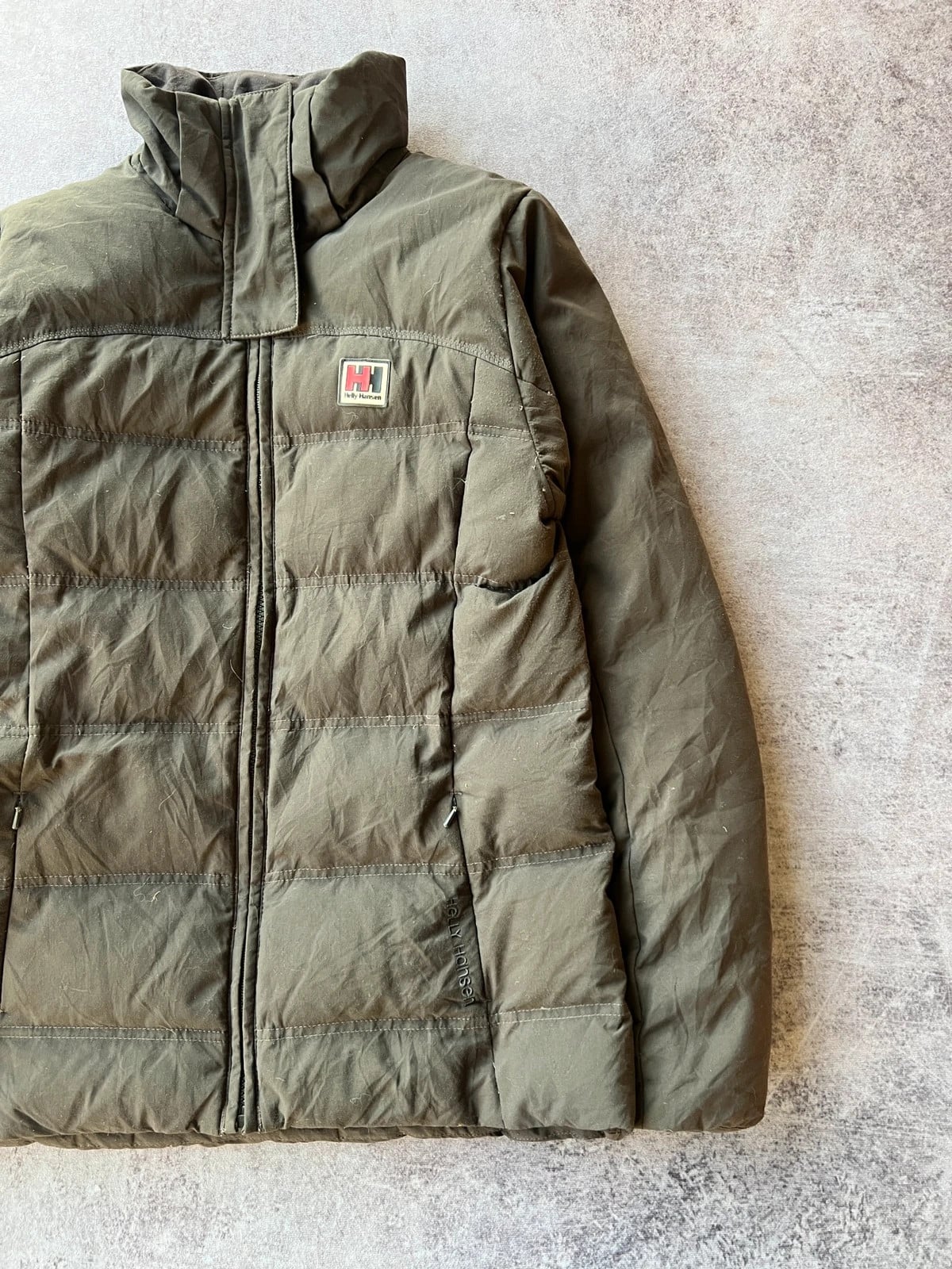 Helly Hansen — Giacca puffer anni 2000 verde oliva — 3