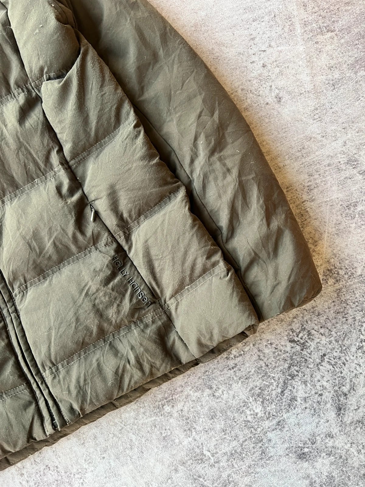Helly Hansen — Giacca puffer anni 2000 verde oliva — 4