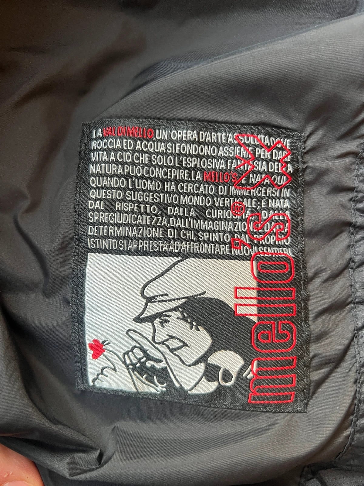 Mello's — Giacca piumino con cappuccio anni recenti nera