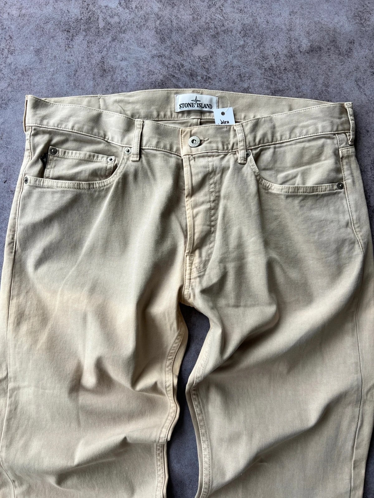 Stone Island — Pantaloni chino beige anni recenti