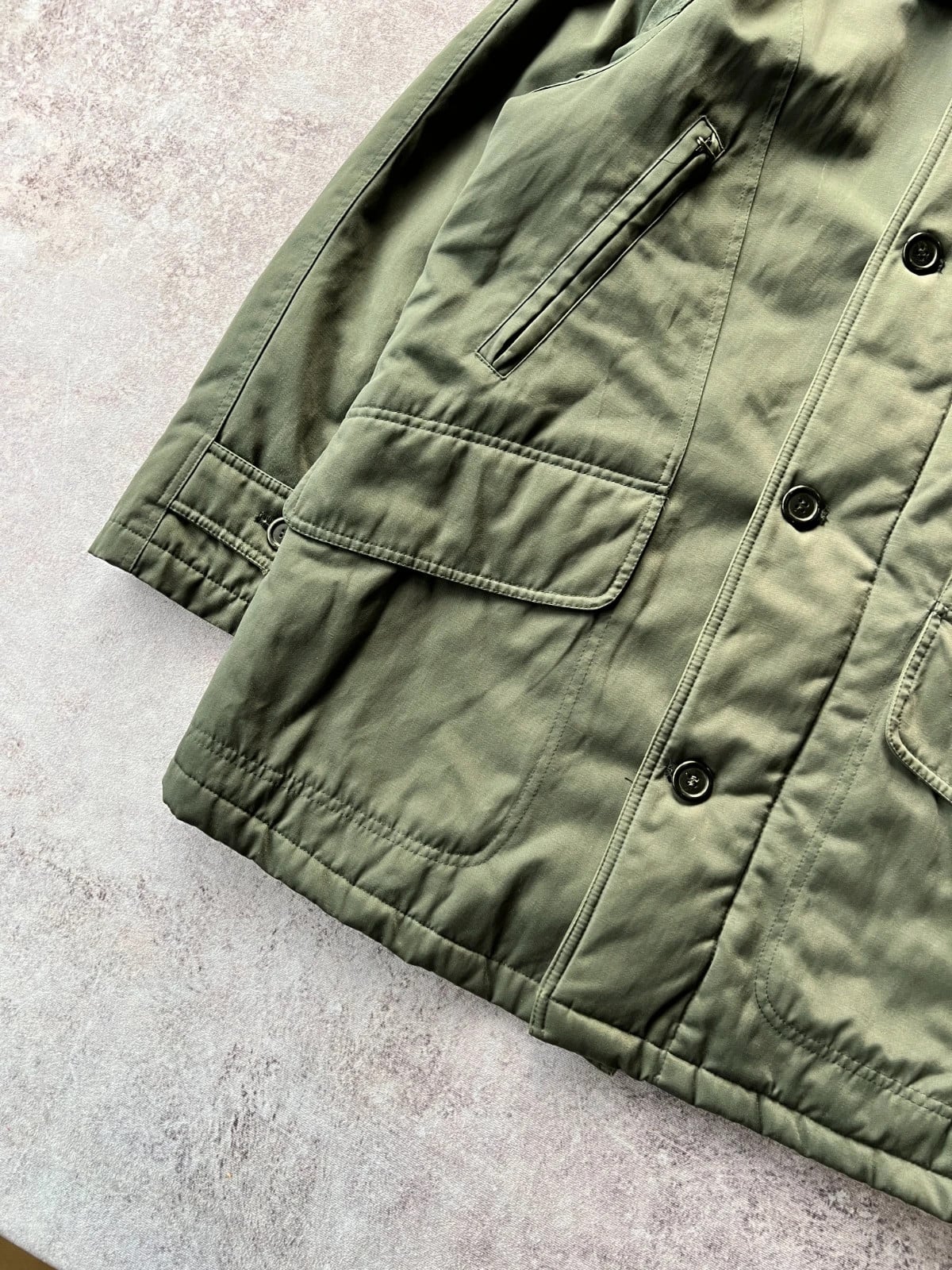 Saint Laurent — Giacca in nylon verde militare anni 90 — 3
