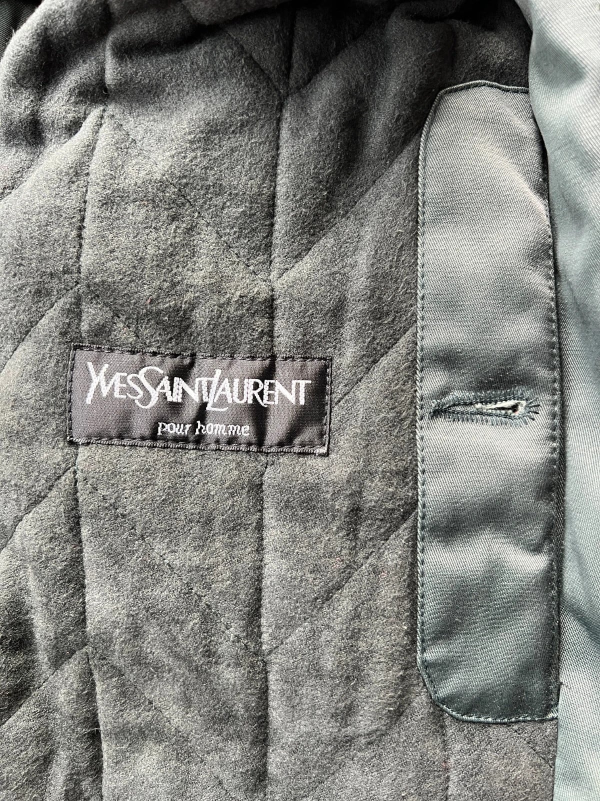 Saint Laurent — Giacca in nylon verde militare anni 90 — 6