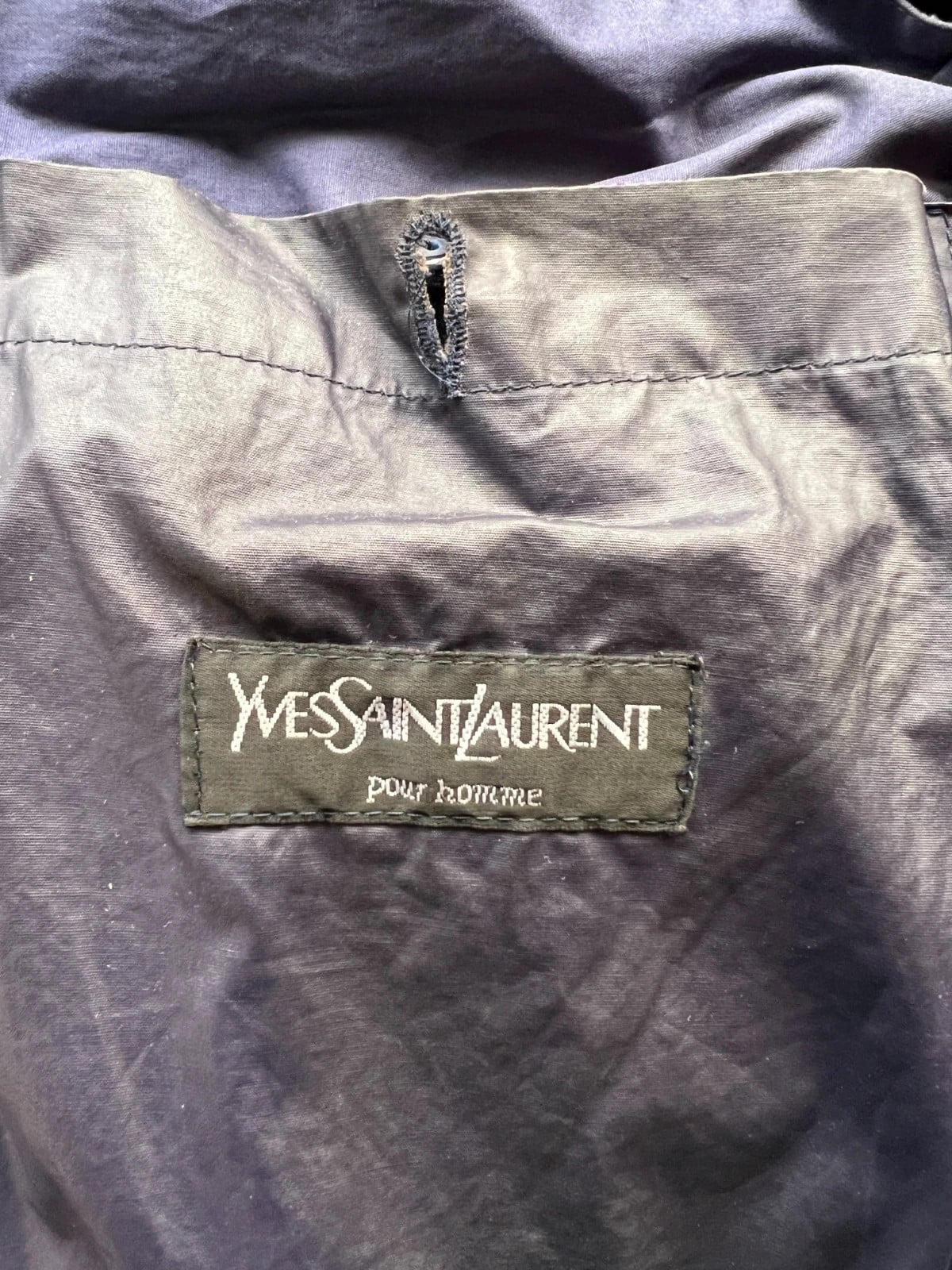 Saint Laurent — Giacca in nylon verde militare anni 90 — 7
