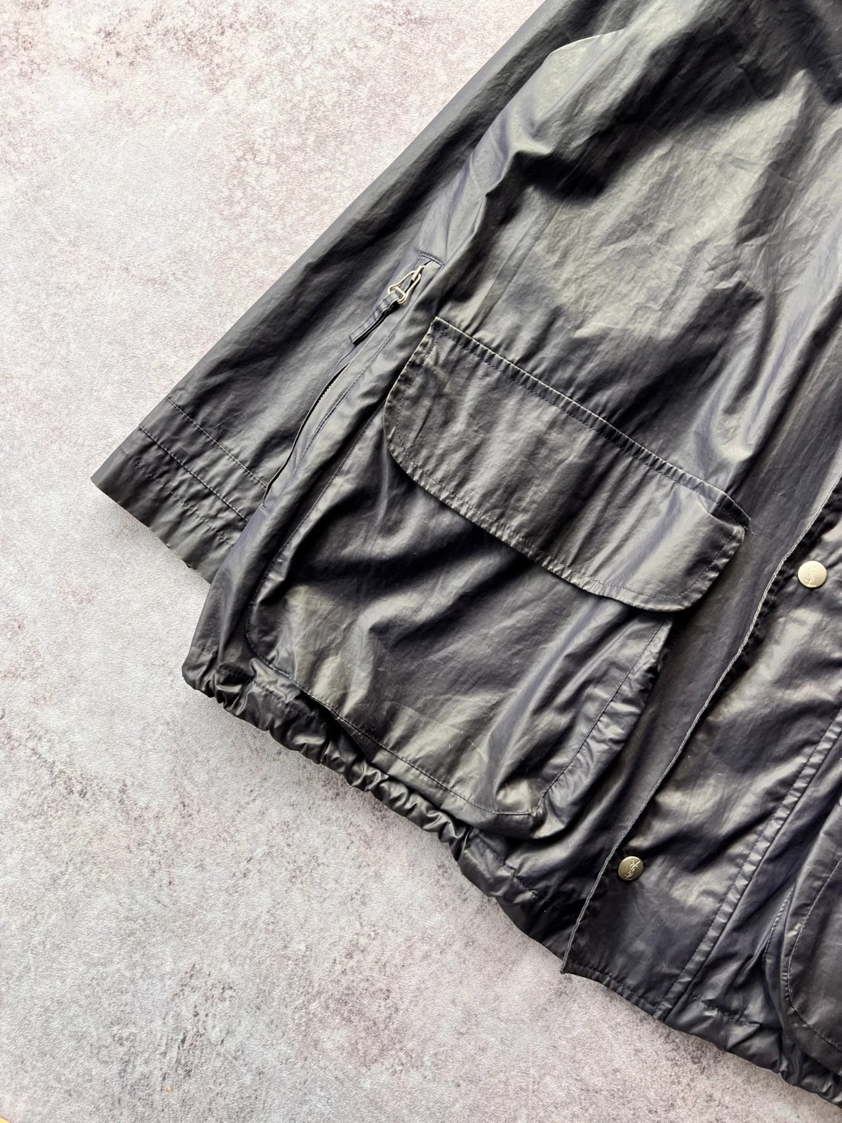 Saint Laurent — Giacca in nylon anni 90 blu scuro — 3