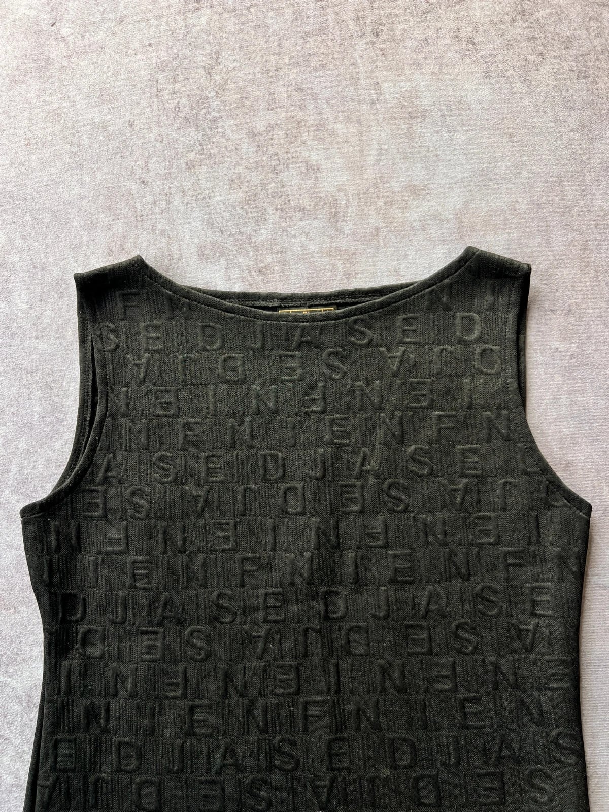 Fendi — Canottiera nera con scritte anni 2000 — 2