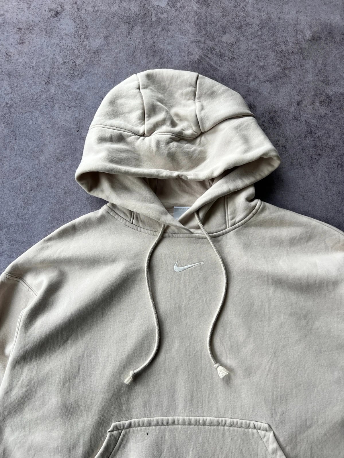 Nike — Hoodie oversize anni 2010 panna — 2