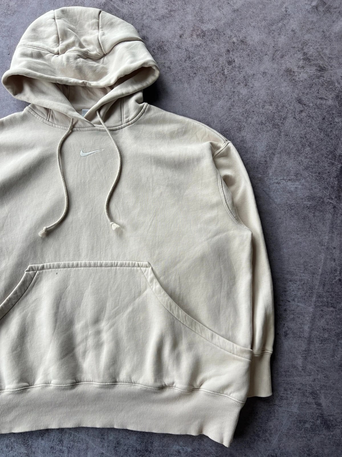 Nike — Hoodie oversize anni 2010 panna — 3