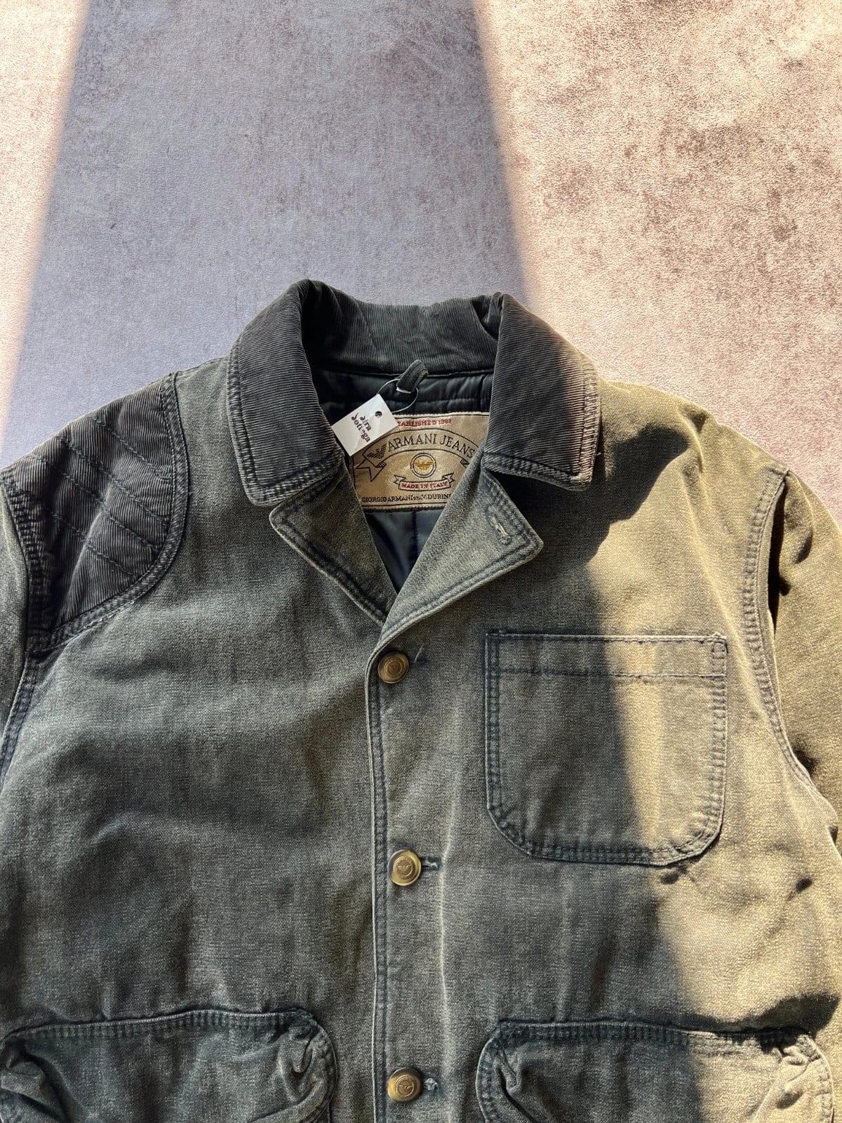 Armani Jeans — Giacca vintage anni 90 verde oliva — 2