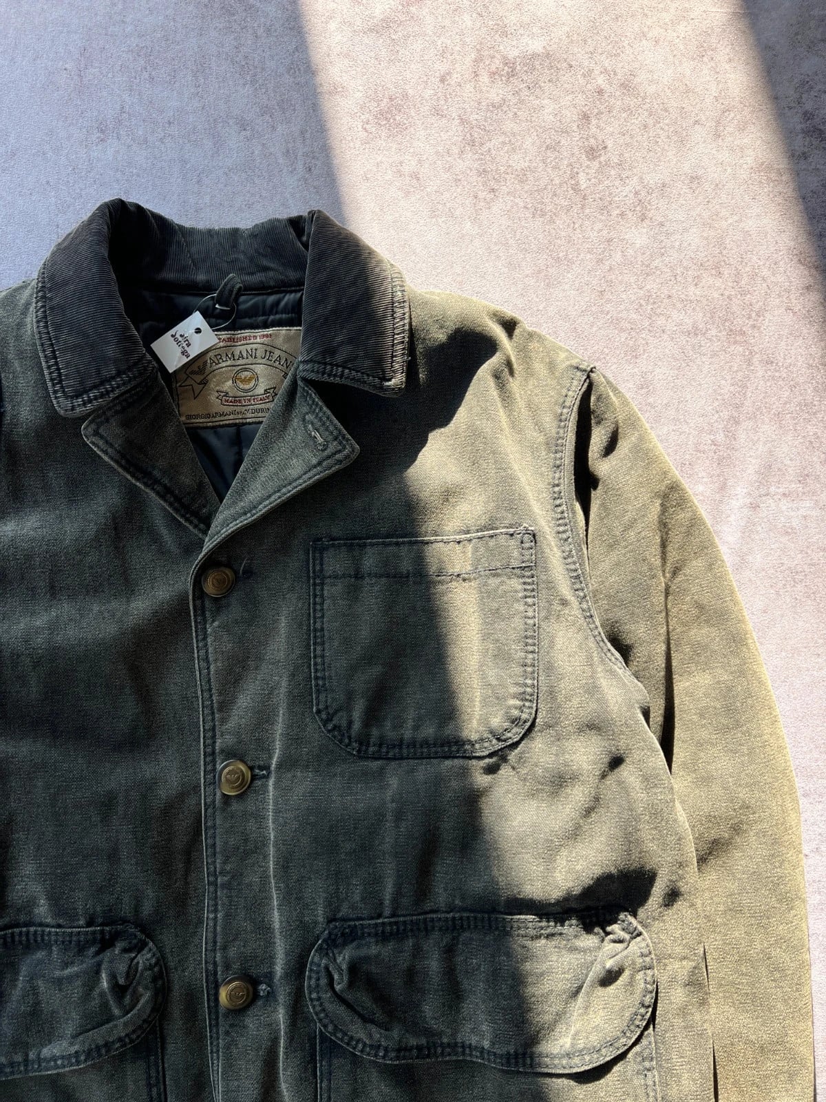 Armani Jeans — Giacca vintage anni 90 verde oliva — 4