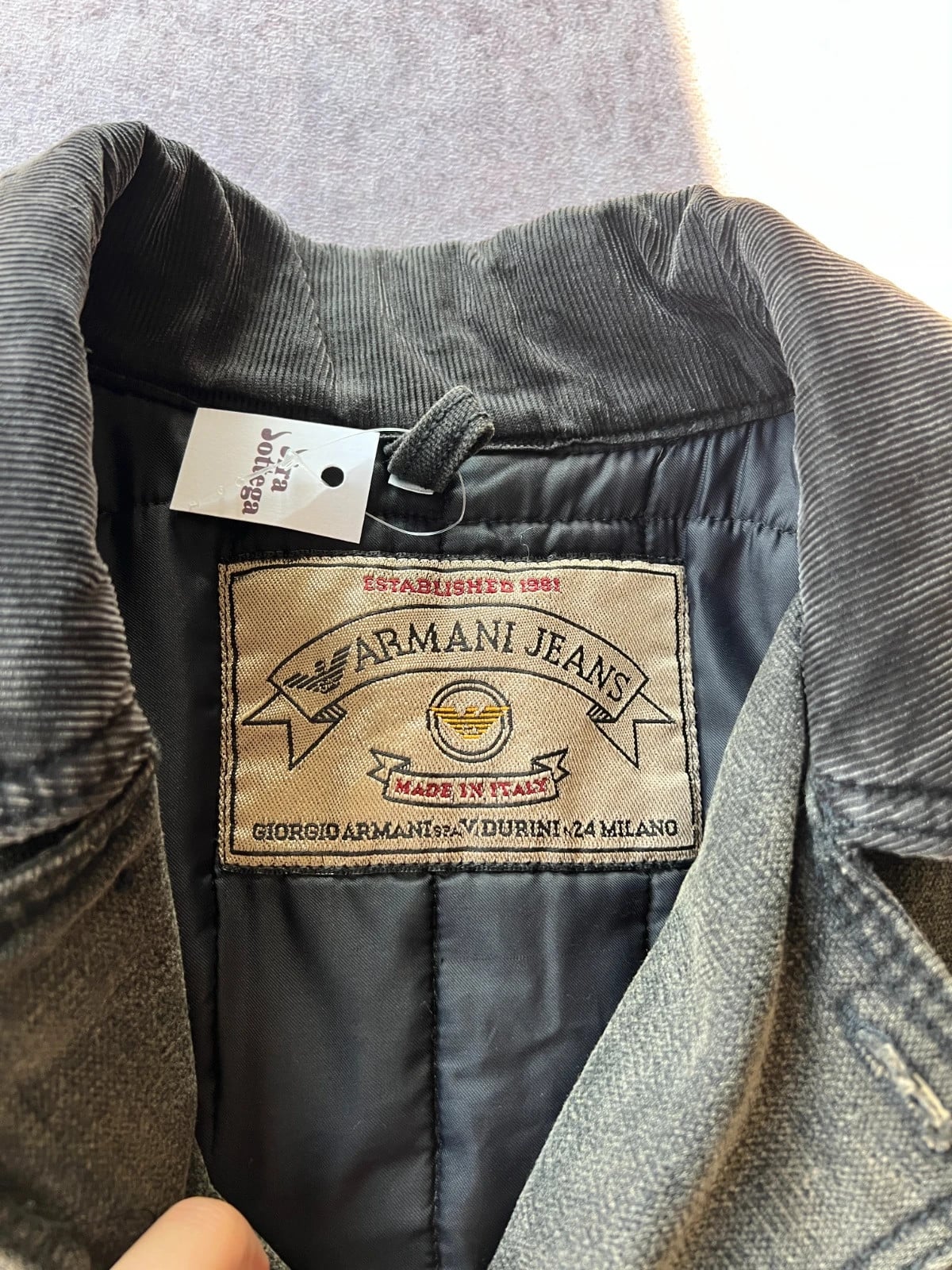 Armani Jeans — Giacca vintage anni 90 verde oliva — 5