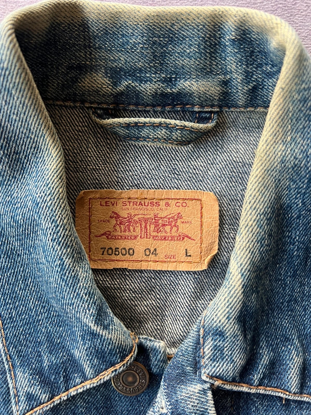 Levi's — Giacca denim 70500 anni 90 blu