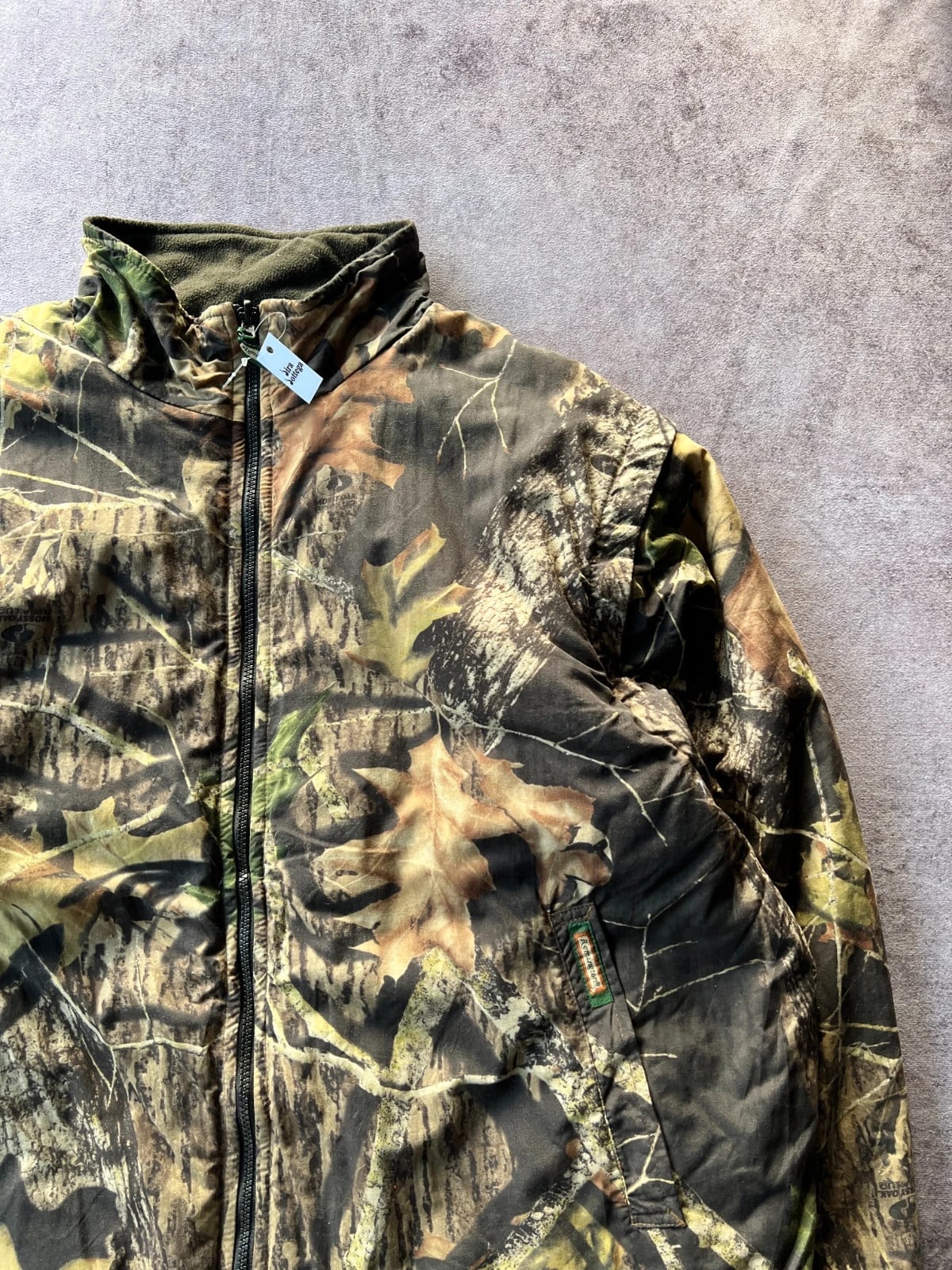 Realtree — Giacca camouflage anni 2000 verde e marrone — 4