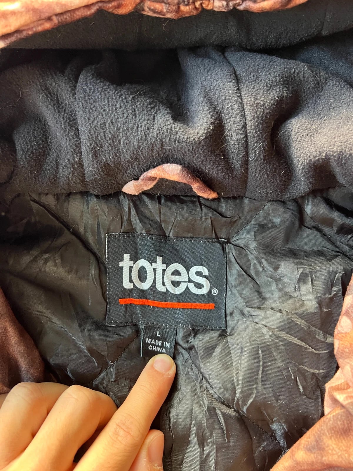 Totes — Giacca camouflage anni 2000 marrone — 6