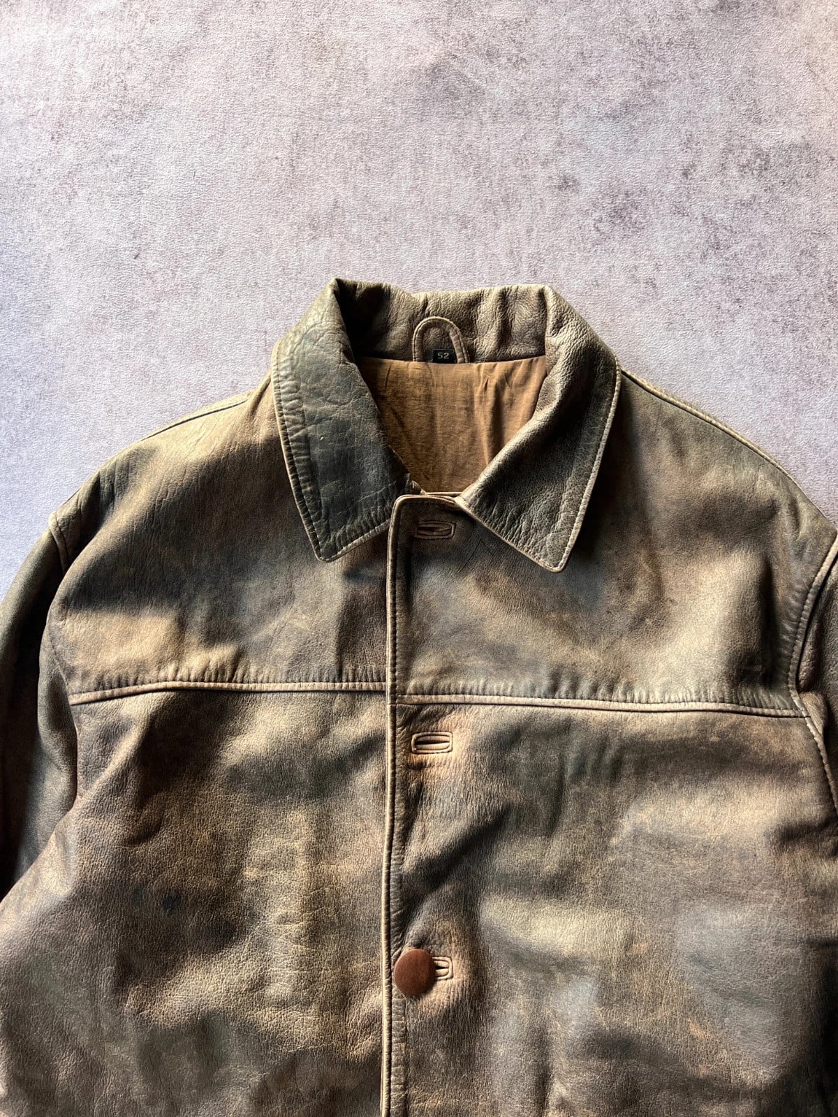 Vintage Dressing — Giacca in pelle marrone anni 90