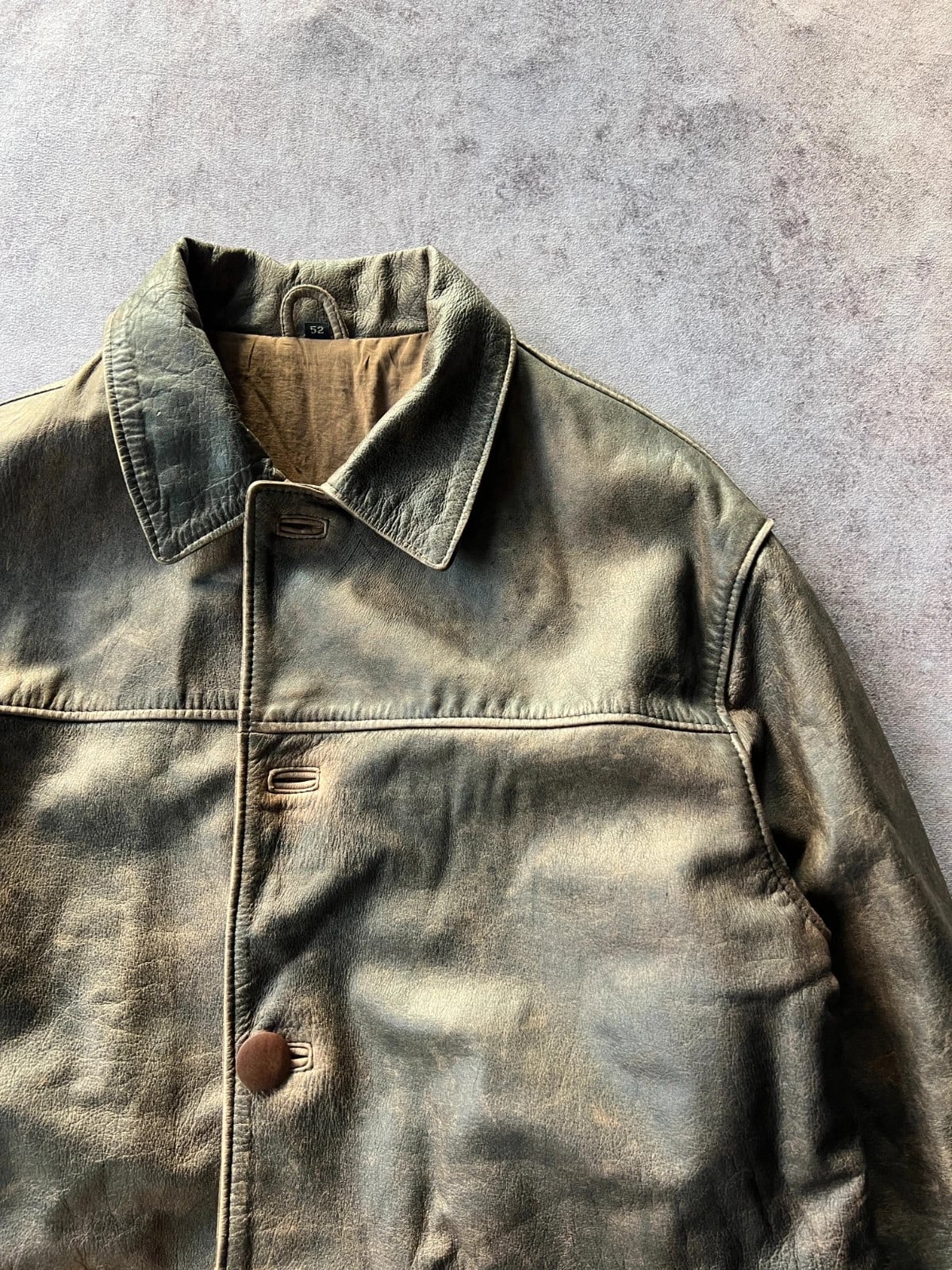 Vintage Dressing — Giacca in pelle marrone anni 90