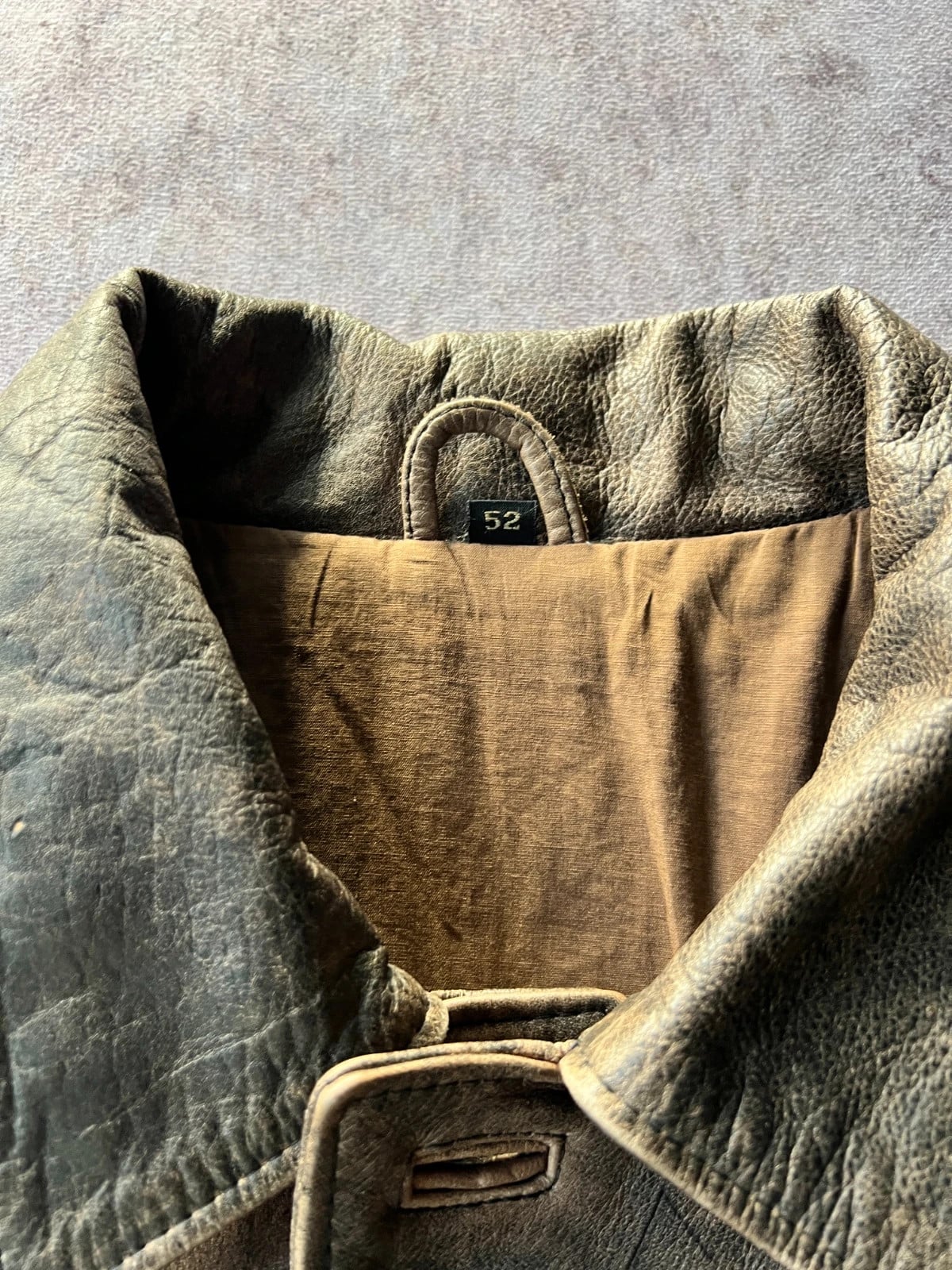 Vintage Dressing — Giacca in pelle marrone anni 90