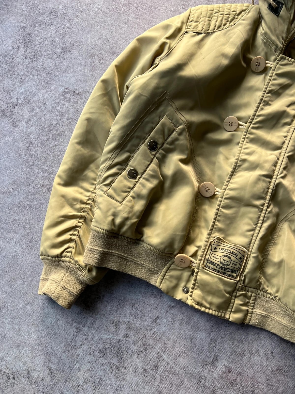 Americanino — Giacca con cappuccio anni 2000 beige — 2