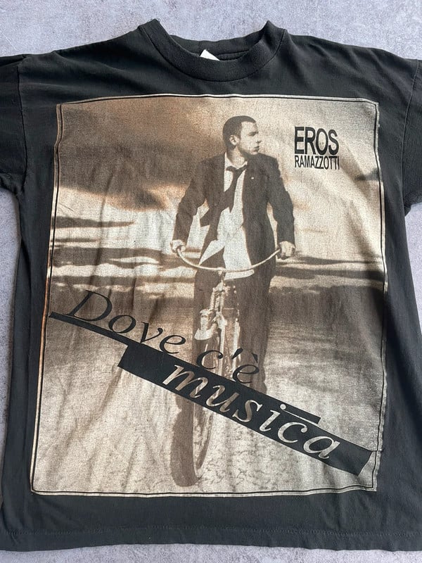 Eros Ramazzotti 96’ tour music tee vintage — 3