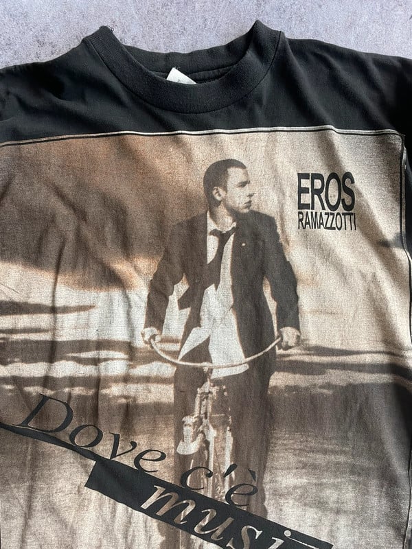 Eros Ramazzotti 96’ tour music tee vintage — 4
