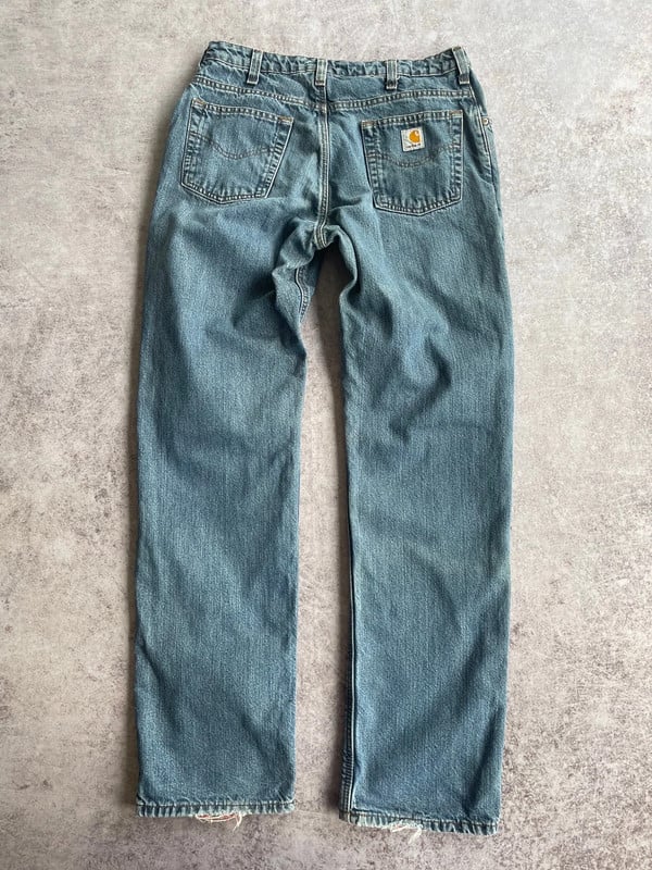 90s Carhartt blue jeans winter — 5