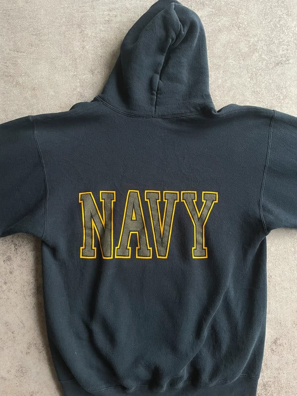 Vintage US Army hoodie military blue — 8