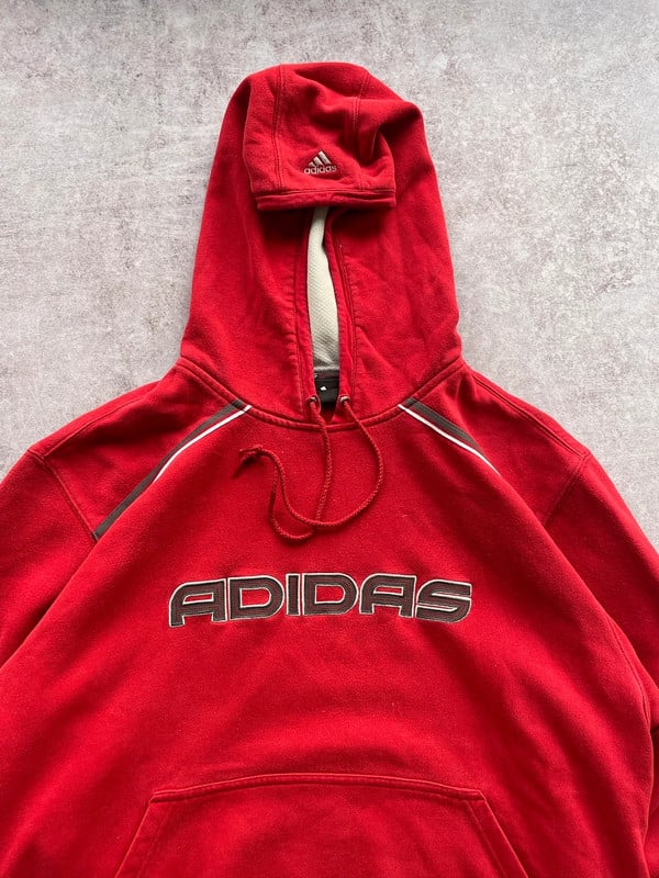 ADIDAS HOODIE RED — 2