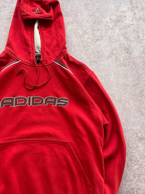ADIDAS HOODIE RED — 3