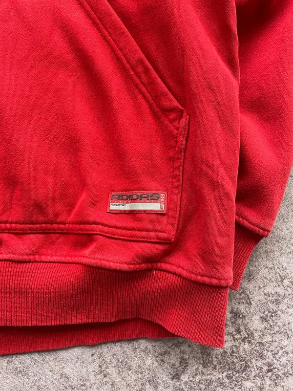 ADIDAS HOODIE RED — 4