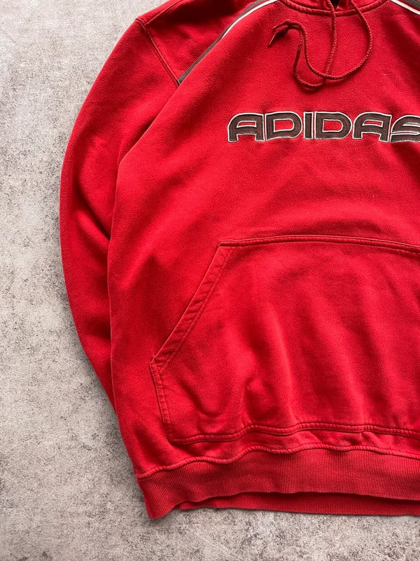 ADIDAS HOODIE RED — 5