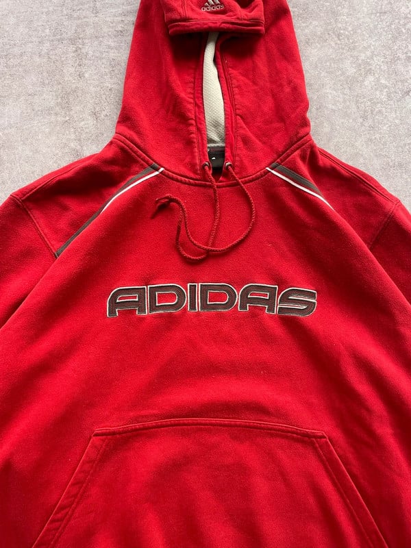 ADIDAS HOODIE RED — 6