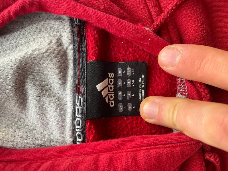 ADIDAS HOODIE RED — 7