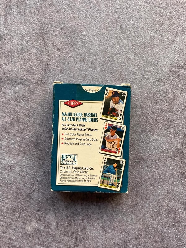 1992 MLB playing cards vintage — 2