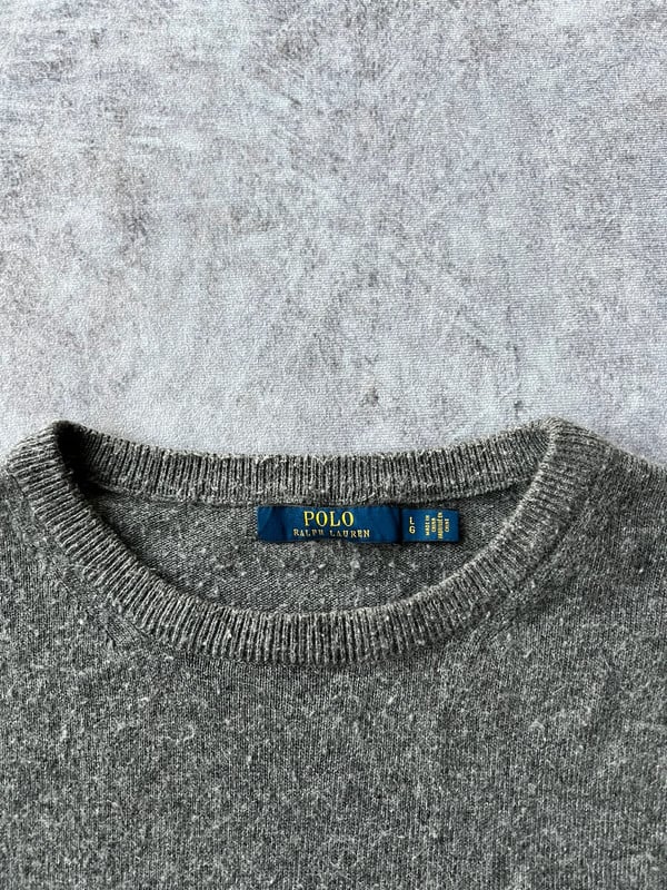polo maglione grigio