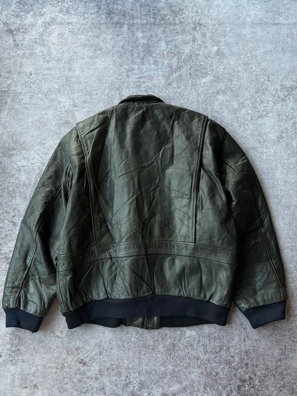The Pilot giacca in pelle nera — 5