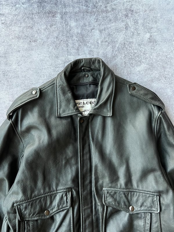 Sport & Adventure giacca in pelle nera — 2