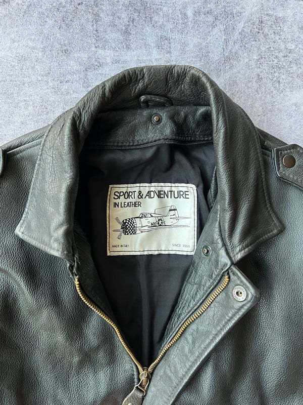 Sport & Adventure giacca in pelle nera — 5