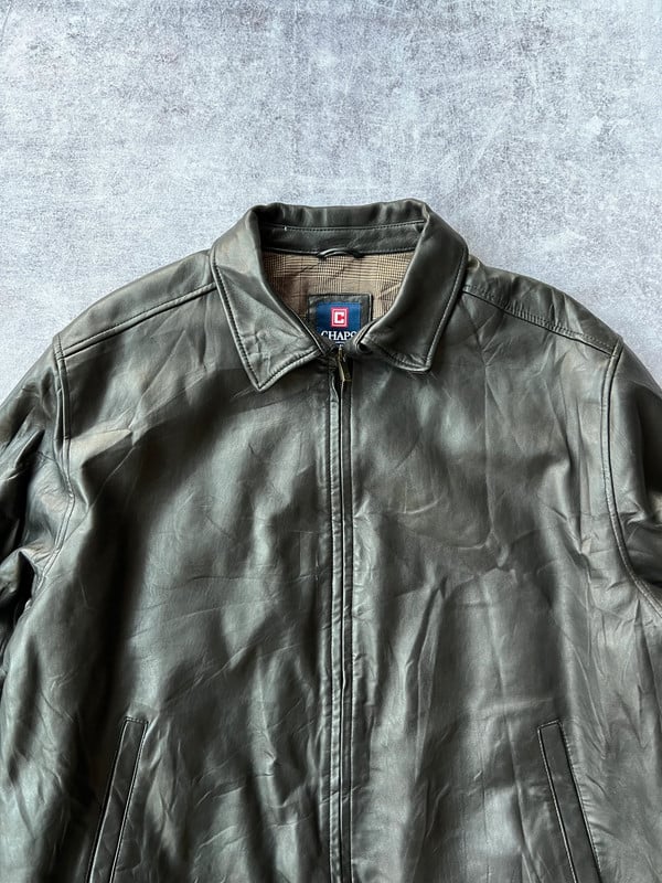Chaps giacca in pelle nera — 2