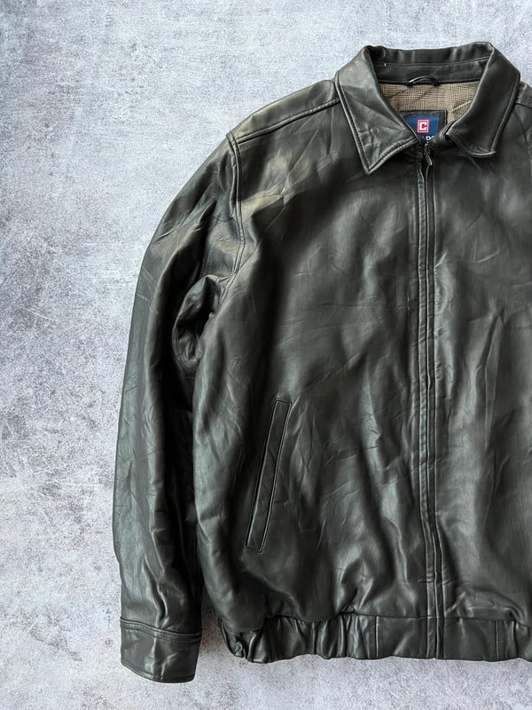 Chaps giacca in pelle nera — 3