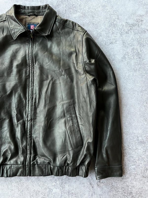 Chaps giacca in pelle nera — 4