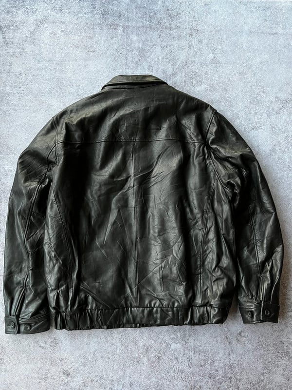 Chaps giacca in pelle nera — 6