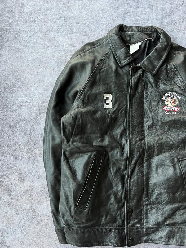 Missisauga giacca in pelle nera — 3