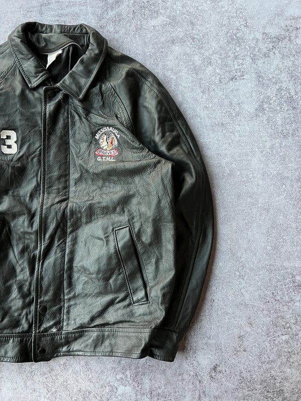 Missisauga giacca in pelle nera — 5
