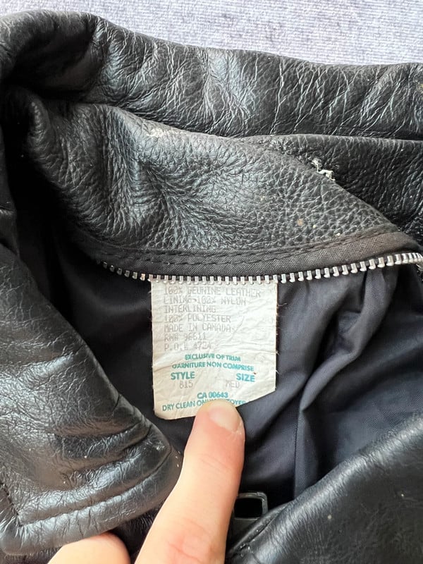 Missisauga giacca in pelle nera — 6