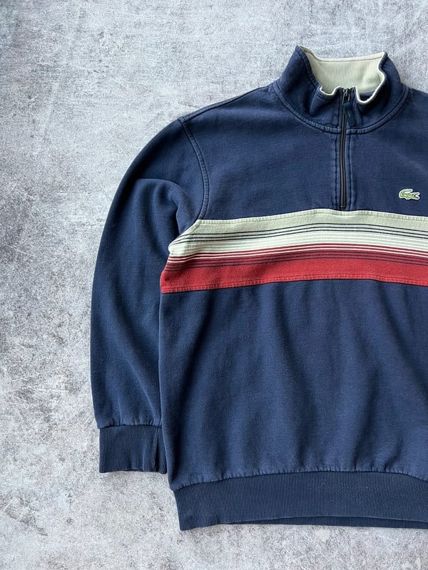 Lacoste maglione marrone a righe — 3
