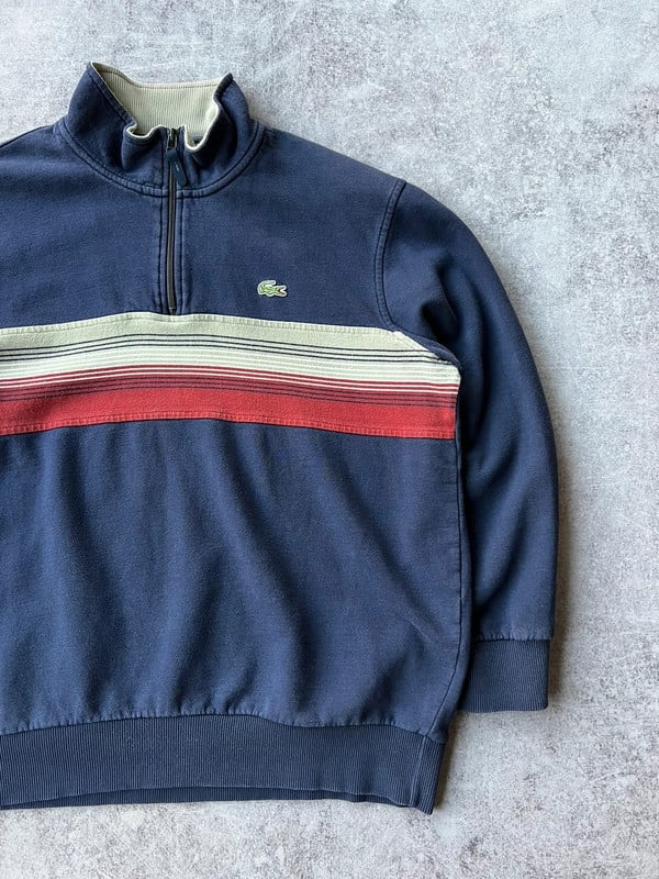Lacoste maglione marrone a righe — 4